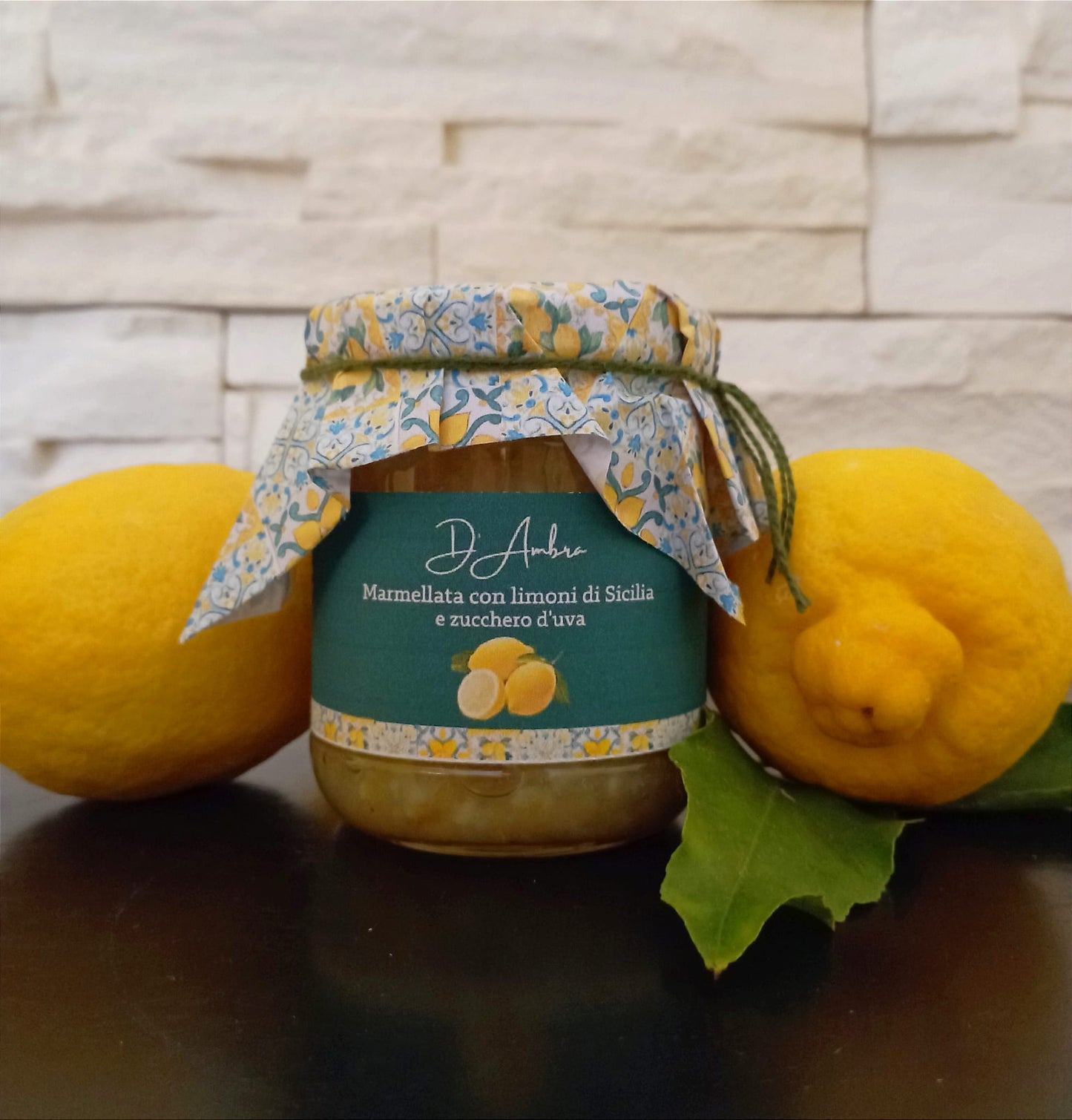 Marmellata con limoni di Sicilia e zucchero d'uva - D'Ambra