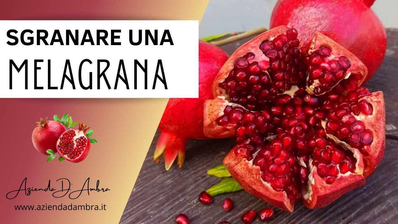 Load video: How to shell a pomegranate - Azienda D&#39;Ambra
